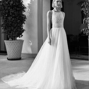 Aire Barcelona Tulle A-Line Wedding Dress